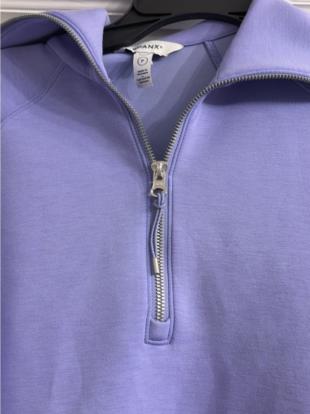 SPANX Lavender Half-Zip Pullover - Picture 2 of 2